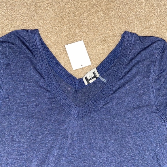 Navy V-Neck Tee - Picture 2 of 3